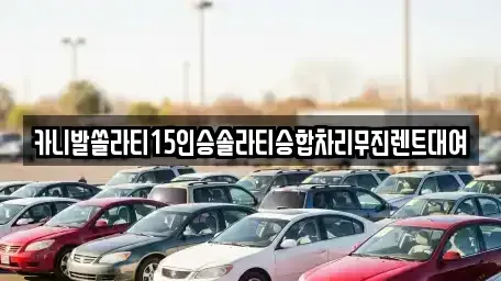 경상북도 안동시 운안동 렌트카 전문 카니발쏠라티15인승솔라티승합차리무진렌트대여