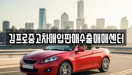 경상북도 안동시 운안동 중고차매입 전문 김프로중고차매입판매수출매매센터
