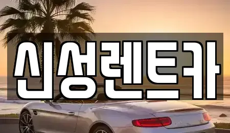 광주광역시 광산구 흑석동 렌트카 전문 신성렌트카