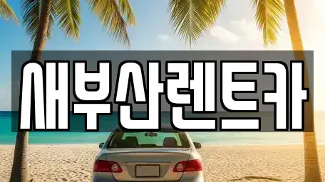 부산 영도구 남항동2가 렌트카 전문 새부산렌트카