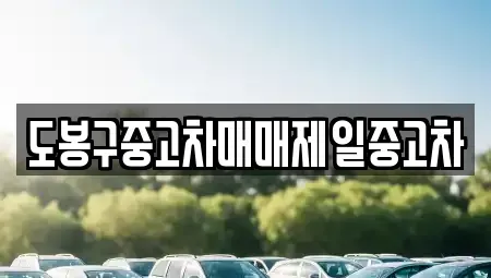 서울 도봉구 쌍문동 중고차매매 전문 도봉구중고차매매제일중고차