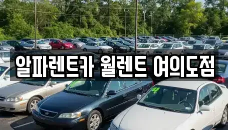 서울 영등포구 여의도동 렌트카 전문 알파렌트카 월렌트 여의도점