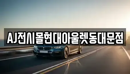 서울 중구 방산동 렌트카 전문 AJ전시몰현대아울렛동대문점