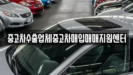 서울특별시 강서구 등촌동 중고차매입 전문 중고차수출업체중고차매입매매지원센터