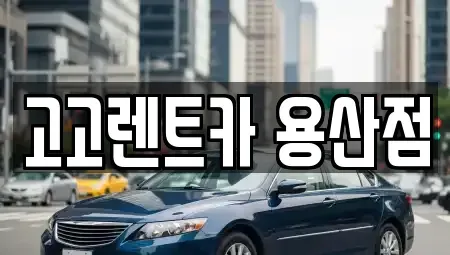 서울특별시 용산구 용산동3가 렌트카 전문 고고렌트카 용산점