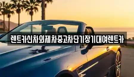 서울특별시 종로구 청진동 렌트카 전문 렌트카신차외제차중고차단기장기대여렌트카