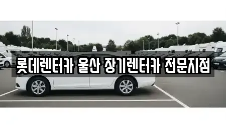 울산광역시 남구 여천동 장기렌트카 전문 롯데렌터카 울산 장기렌터카 전문지점