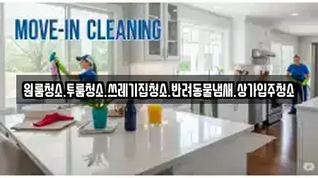 원룸청소.투룸청소.쓰레기집청소.반려동물냄새.상가입주청소