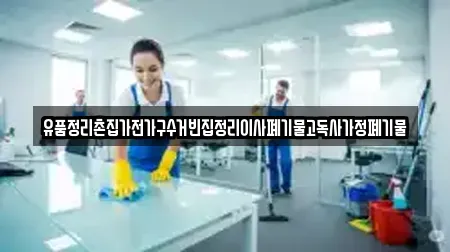 유품정리촌집가전가구수거빈집정리이사폐기물고독사가정폐기물