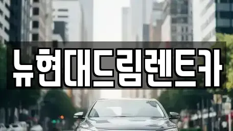 인천 계양구 장기동 렌트카 전문 뉴현대드림렌트카