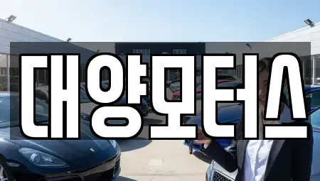 전남 보성군 노동면 중고차매매 전문 대양모터스