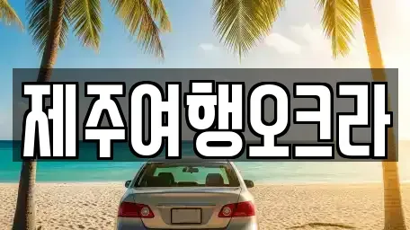 제주특별자치도 제주시 용강동 렌트카 전문 제주여행오크라