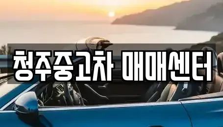 충북 청주시 상당구 운동동 중고차 전문 청주중고차 매매센터