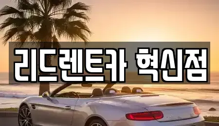 충청북도 음성군 렌트카 전문 리드렌트카 혁신점
