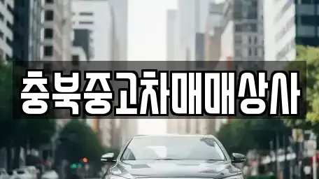 충청북도 음성군 중고차 전문 충북중고차매매상사